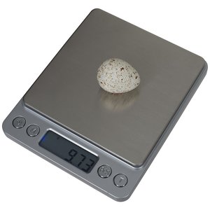 DIGITALE COMPACTE WEEGSCHAAL 0.01 GRAM, RVS