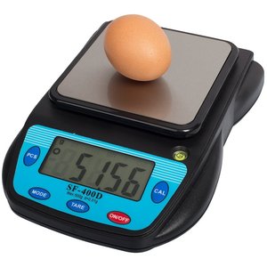 DIGITALE EIERWEEGSCHAAL 500G, 0.01G + ADAPTER